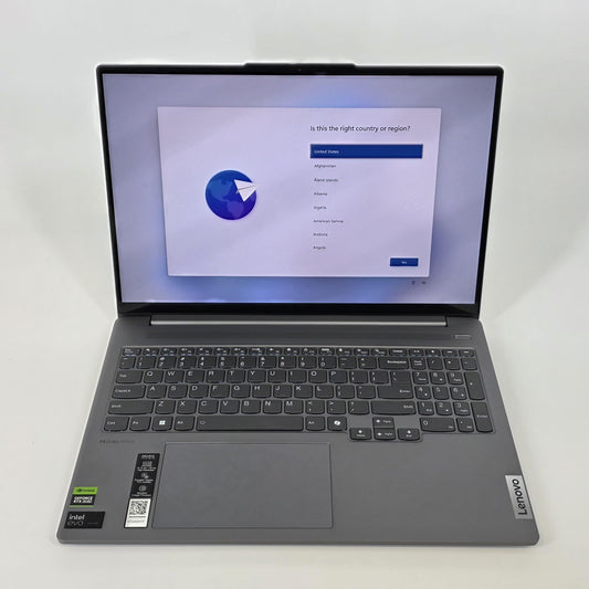 Lenovo IdeaPad Pro 5i 16 Arctic Grey 2.3 GHz Intel Core Ultra 9 32GB RAM 1TB Solid State Drive NVIDIA GeForce RTX 4050 6 GB