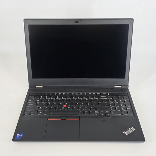 Lenovo ThinkPad P15 Gen 2 Black 2.6 GHz Intel Core i9 11th Gen. 64GB RAM 512GB Solid State Drive NVIDIA RTX A2000 4 GB