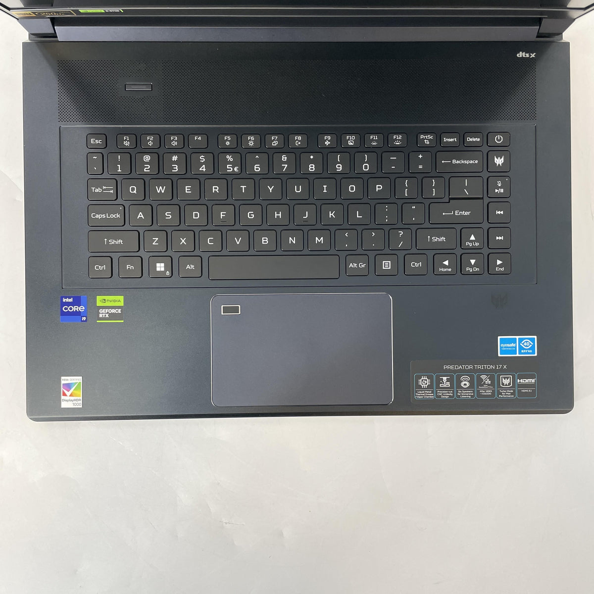 Acer Predator Triton 17 X 17 Blue 2.2 GHz Intel Core i9 13th Gen. 64GB RAM 2TB Solid State Drive NVIDIA GeForce RTX 4090 16 GB