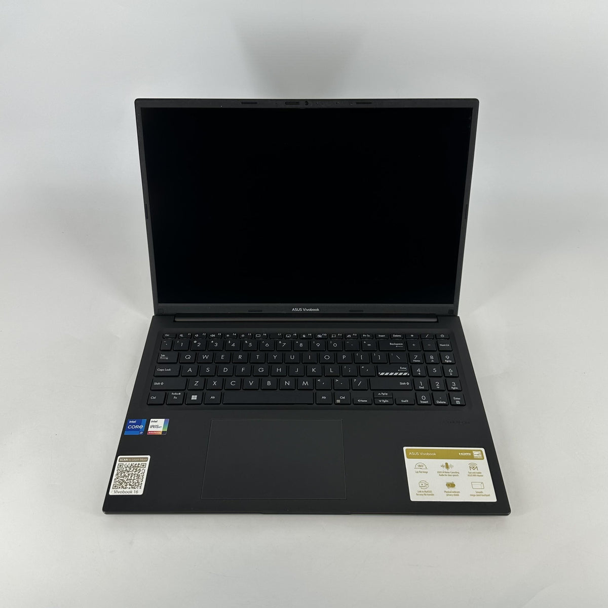 Asus Vivobook 16 Black 1.7 GHz Intel Core i7 12th Gen. 16GB RAM 512GB Solid State Drive