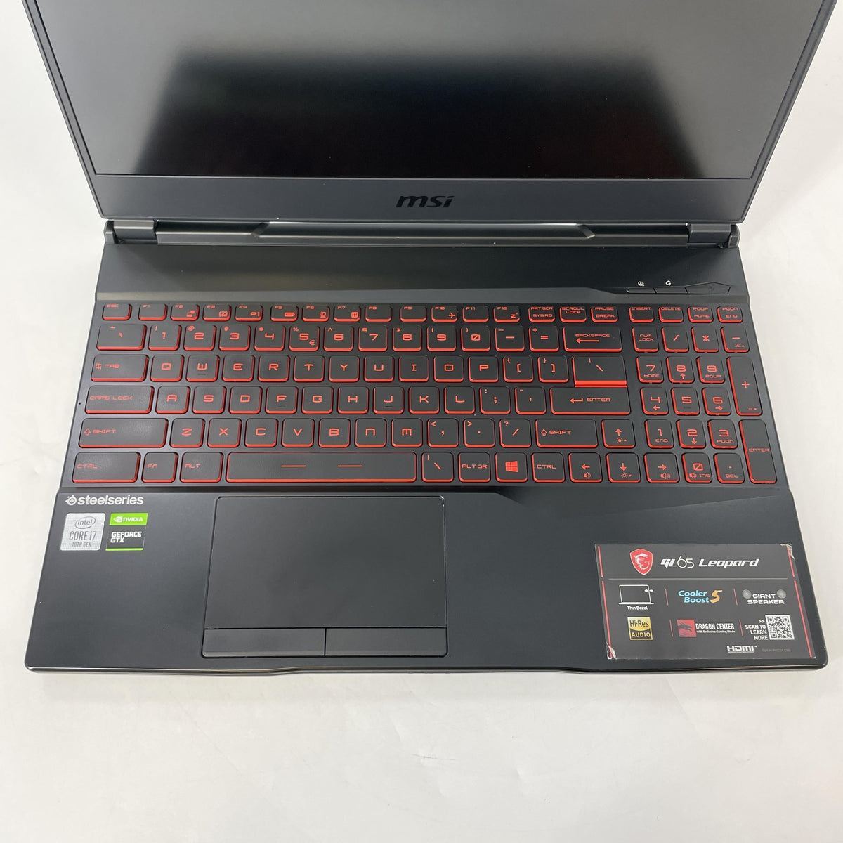 MSI Leopard GL65 15.6 Black 2.6 GHz Intel Core i7 10th Gen. 16GB RAM 512GB Solid State Drive 1TB Hard Disk Drive NVIDIA GeForce GTX 1660 Ti 6 GB