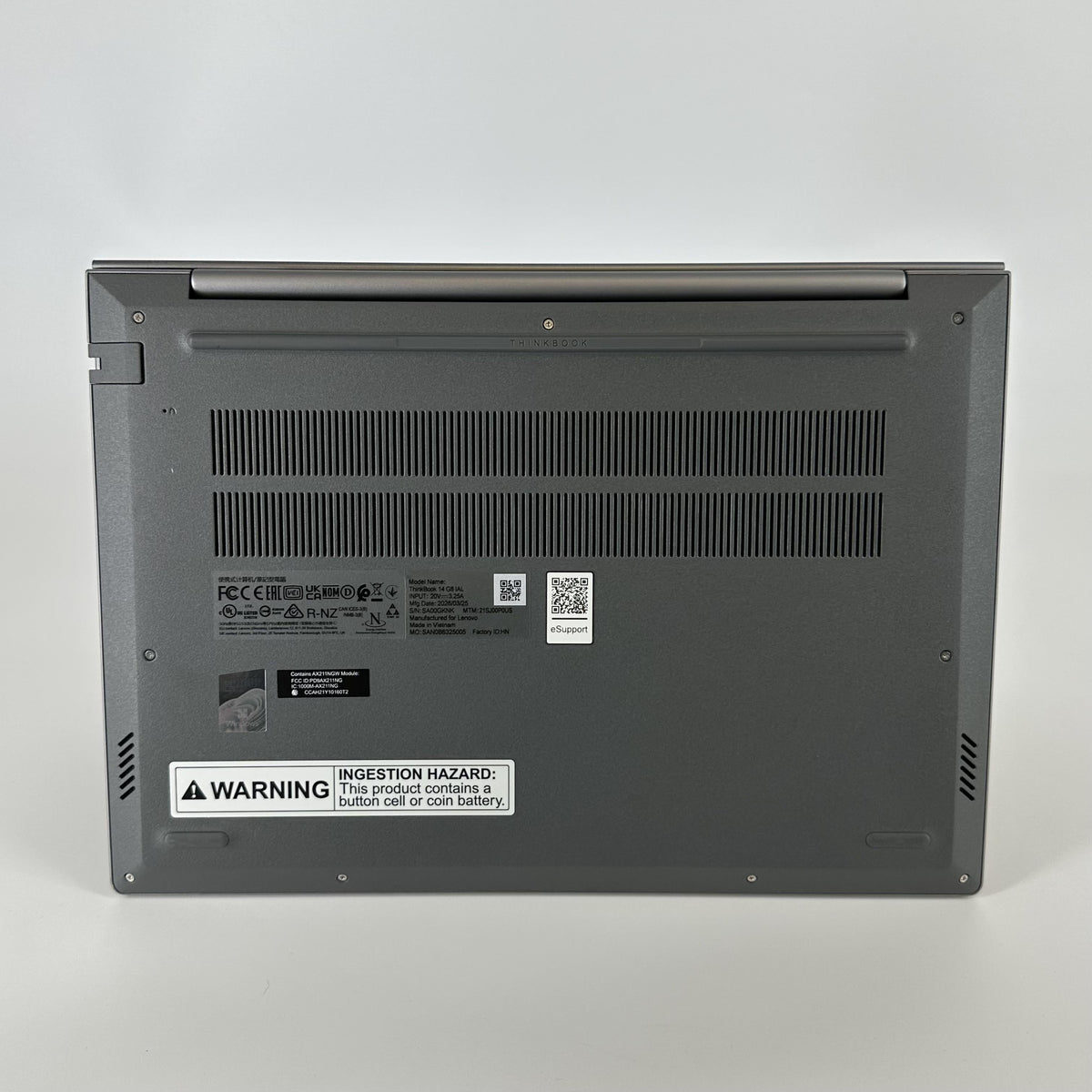 Lenovo ThinkBook 14 Gen 8 Gray 2.3 GHz Intel Core Ultra 9 64GB RAM 512GB Solid State Drive