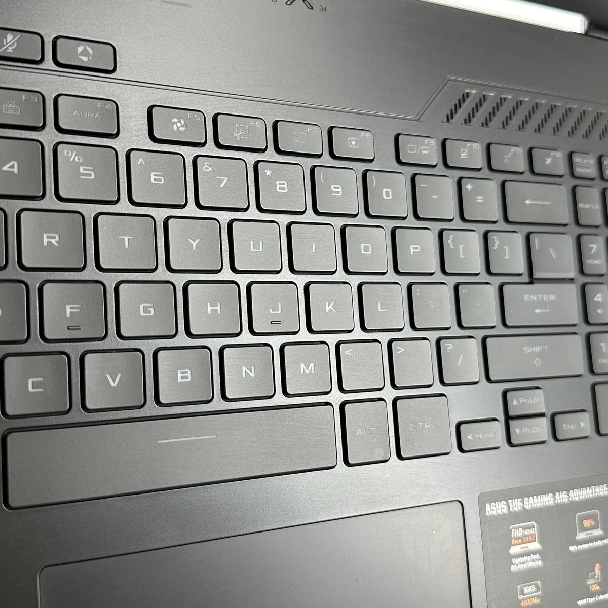 Asus TUF A16 16 Black 3.2 GHz AMD Ryzen 7 7735HS 16GB RAM 1TB Solid State Drive AMD Radeon RX 7700S 8 GB