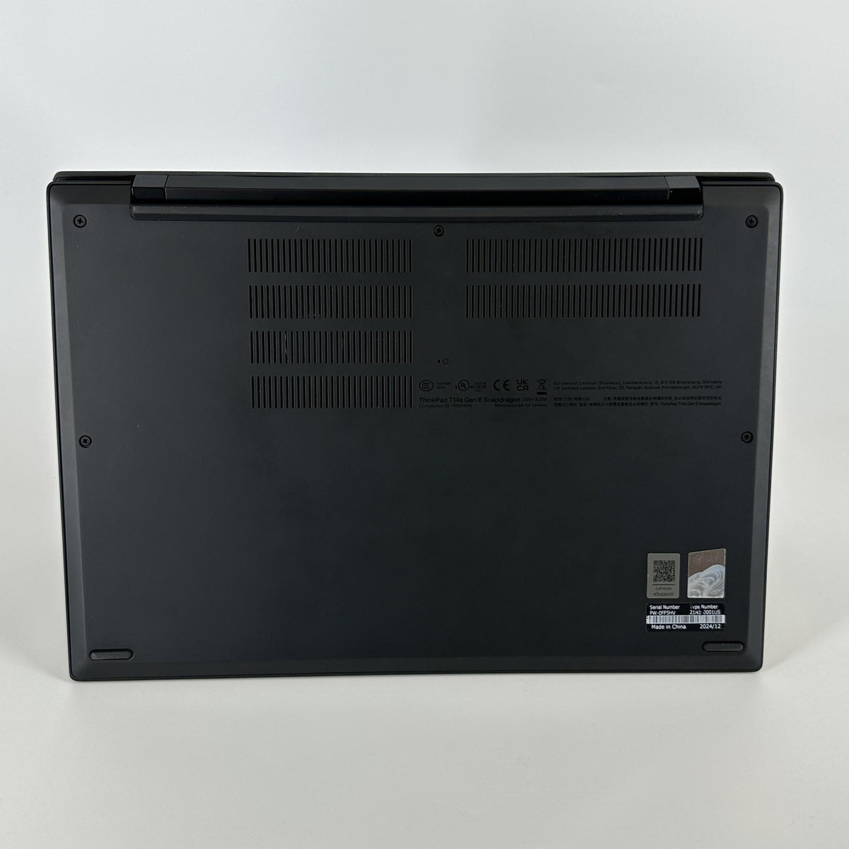 Lenovo ThinkPad T14s Gen 6 Black 3.4 GHz Qualcomm Snapdragon X Elite 32GB RAM 1TB Solid State Drive